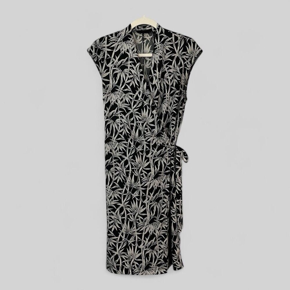 Vintage New York & Company Black and White Midi Dress. Size XL
